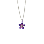 Double Five Petal Flower Pendant