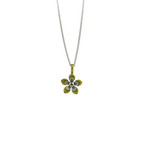 Double Five Petal Flower Pendant