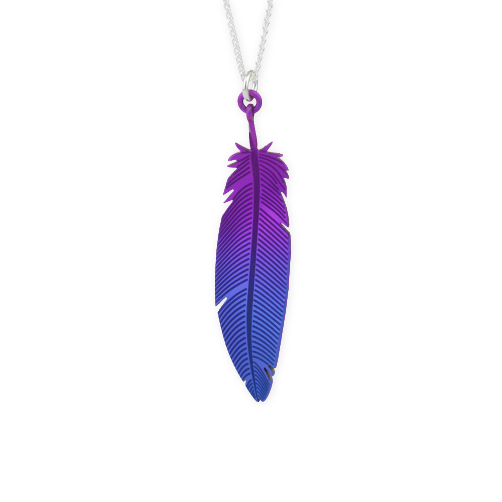 Lovebird Feather Necklace