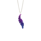 Small Curved Feather Necklace