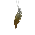 Large Curved Feather Necklace