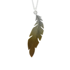 Large Curved Feather Necklace