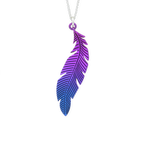 Large Curved Feather Necklace