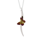 Single Butterfly Stem Pendant