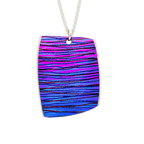 Extra large Scratch Art Pendant