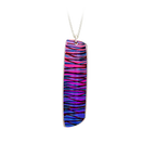 Large Scratch Art Pendant