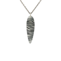 ZEBRA PRINT LONG PENDANT