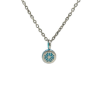 Small Floral Print Pendant