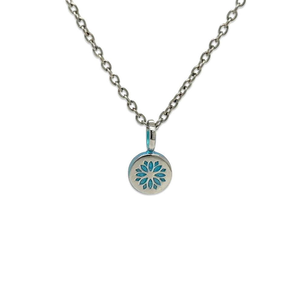 Small Floral Print Pendant