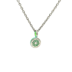 Small Floral Print Pendant