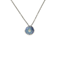 Domed Floral Print Pendant