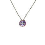 Domed Floral Print Pendant