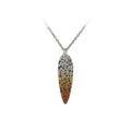 Leopard Print Long Drop Pendant