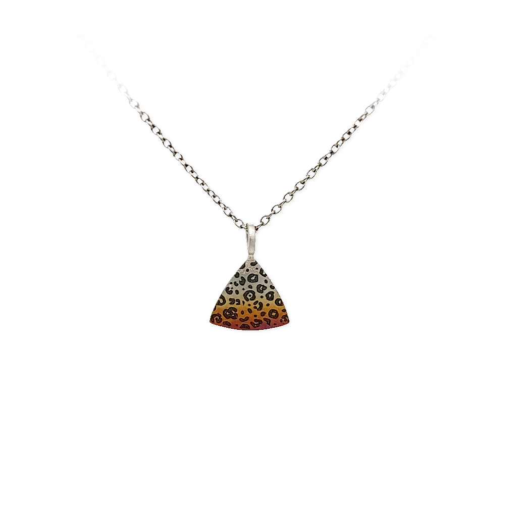 LEOPARD PRINT TRILLION PENDANT