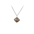 Leopard Print Square Pendant