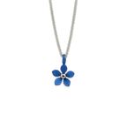 Medium Five Petal Flower Pendant Necklace