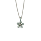 Medium Five Petal Flower Pendant Necklace