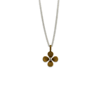 Medium Four Petal Flower Pendant Necklace
