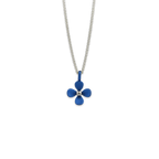 Medium Four Petal Flower Pendant Necklace