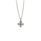 Medium Four Petal Flower Pendant Necklace