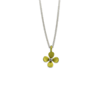 Medium Four Petal Flower Pendant Necklace