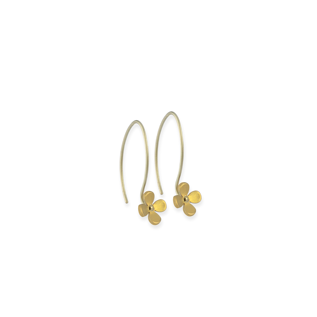 Small Four Petal Flower Hook Drops
