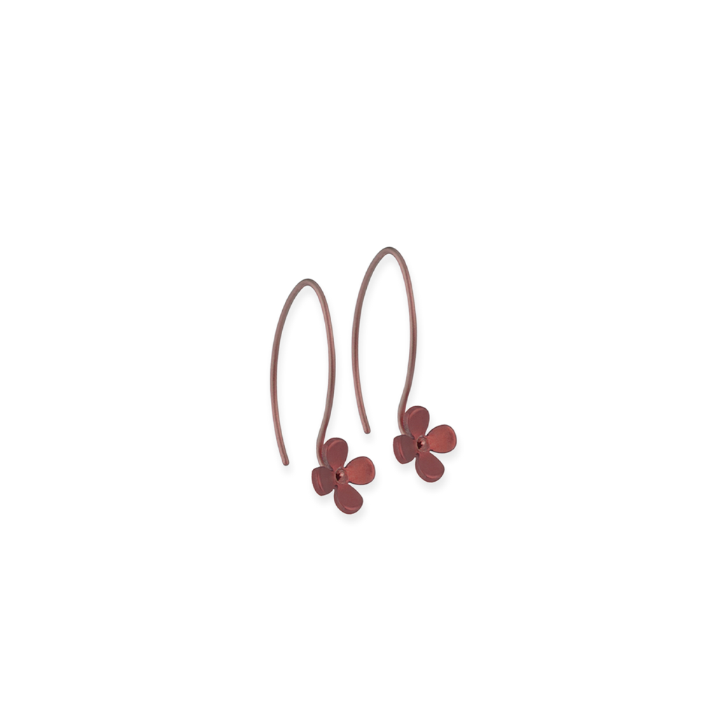 Small Four Petal Flower Hook Drops