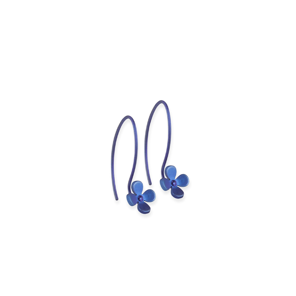 Small Four Petal Flower Hook Drops