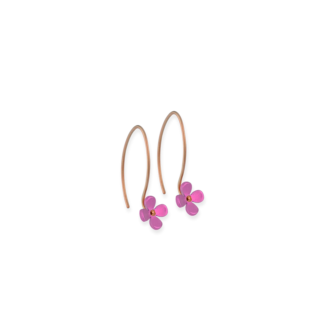 Small Four Petal Flower Hook Drops
