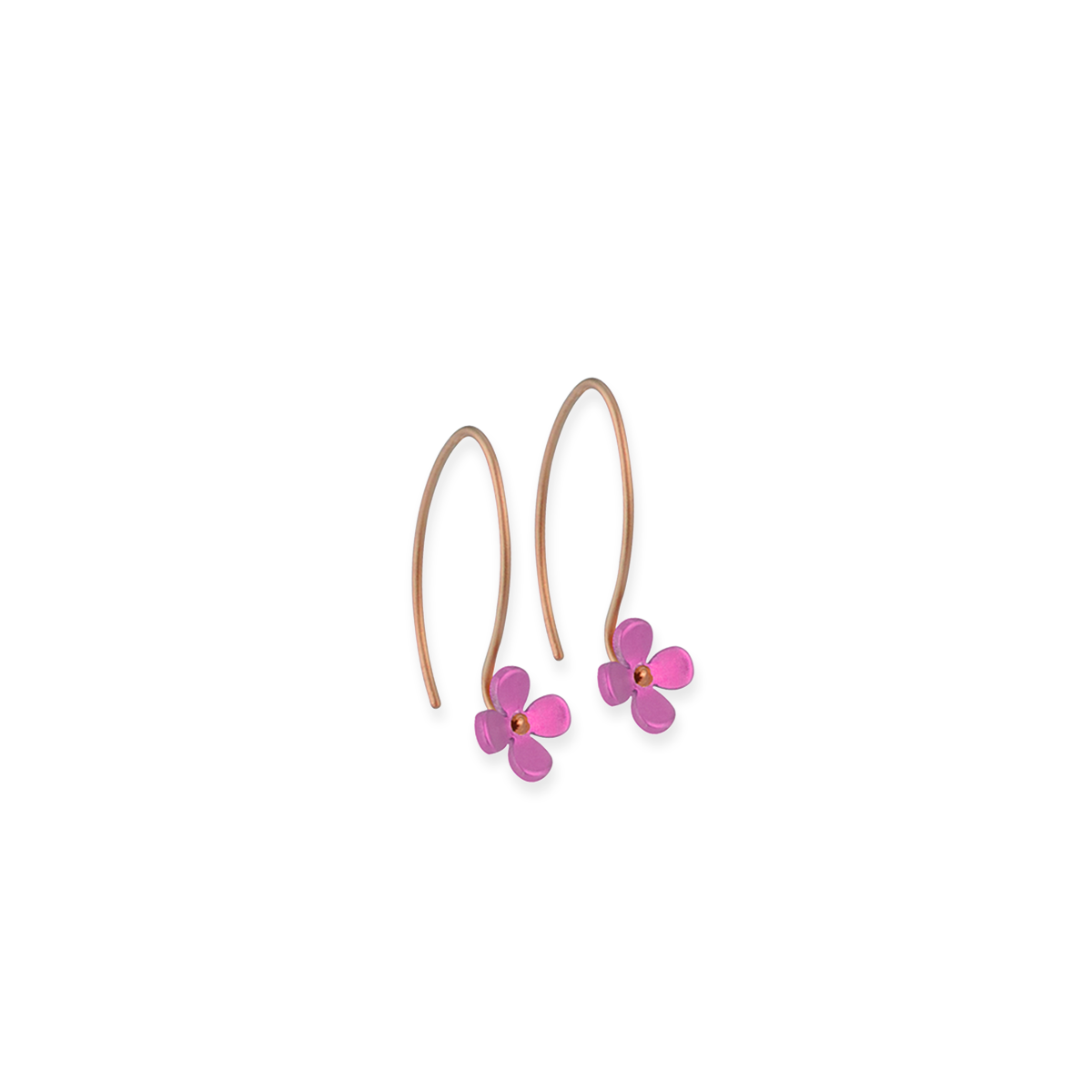 Small Four Petal Flower Hook Drops