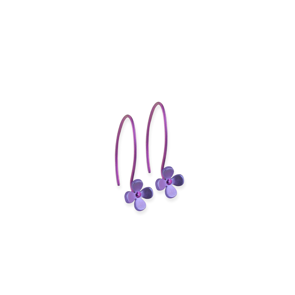 Small Four Petal Flower Hook Drops