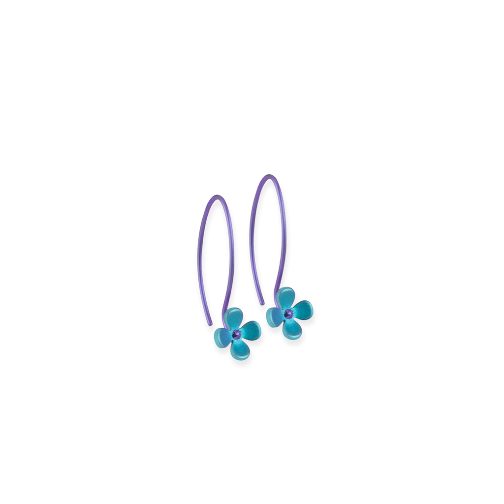 Small Four Petal Flower Hook Drops