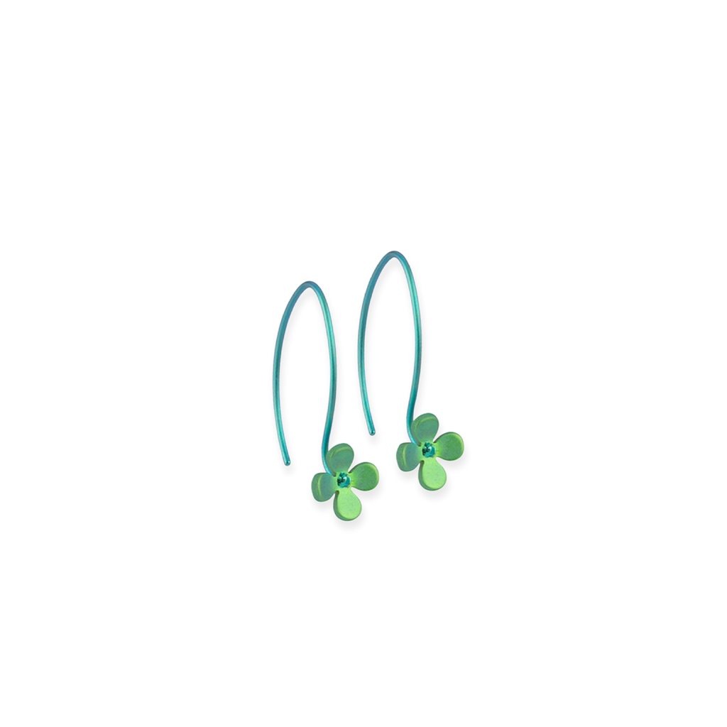 Small Four Petal Flower Hook Drops