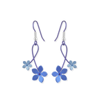 Double Five Petal Flower Drops