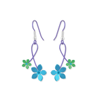 Double Five Petal Flower Drops