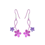 Double Five Petal Flower Drops