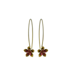 Double Five Petal Flower Drops