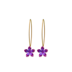 Double Five Petal Flower Drops