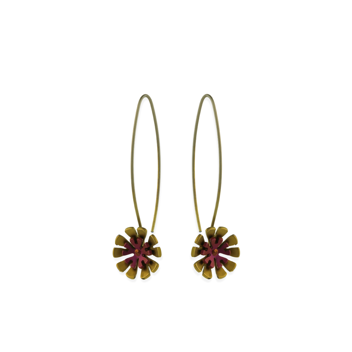 Double Ten Petal Flower Drops