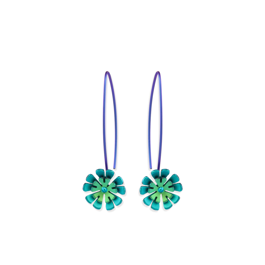 Double Ten Petal Flower Drops