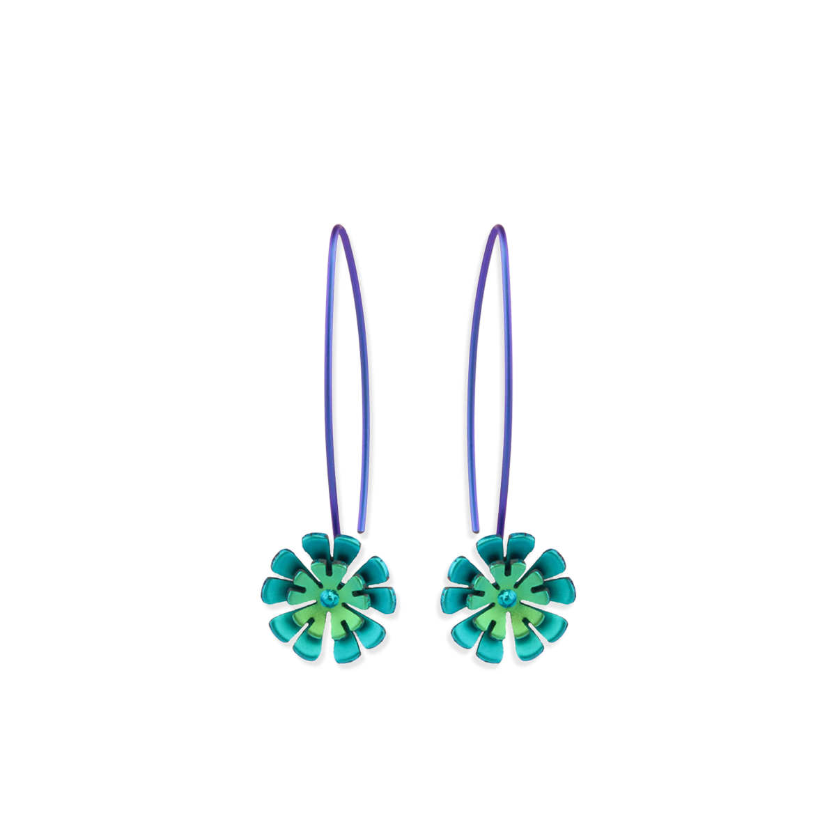 Double Ten Petal Flower Drops