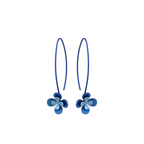 Double Four Petal Flower Drops