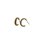 Small Flat Twist Hoops