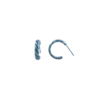 Small Flat Twist Hoops