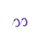 Small Flat Twist Hoops