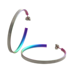 Large Subtle Colour Hoops