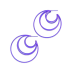 Large Wire Fan Hoops