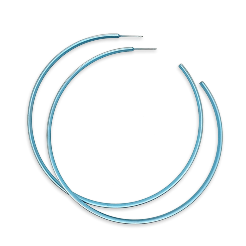 Subtle Hoops Extra Large Hoops – Ti2 Titanium