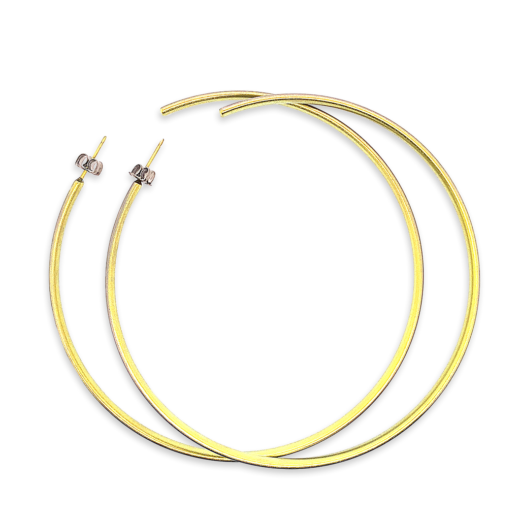 Subtle Hoops Extra Large Hoops – Ti2 Titanium