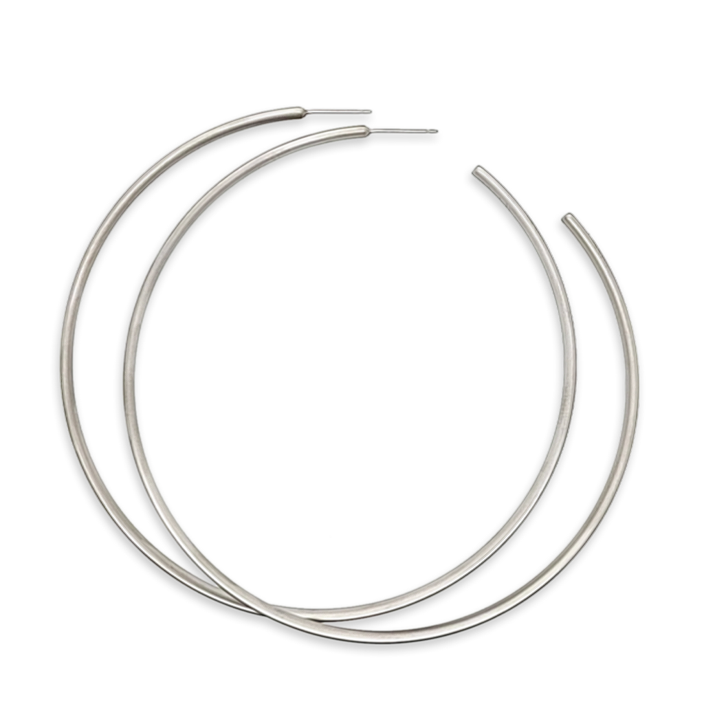 Subtle Hoops Extra Large Hoops – Ti2 Titanium